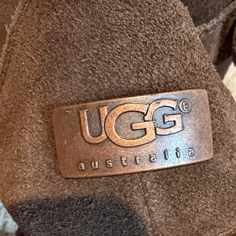 UGG Chocolate Suede Boots with Fur Lining